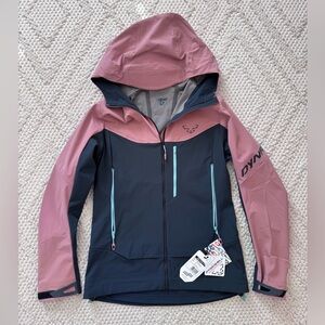 Dynafit Women's Pink & Navy Hooded Softshell Jacket
